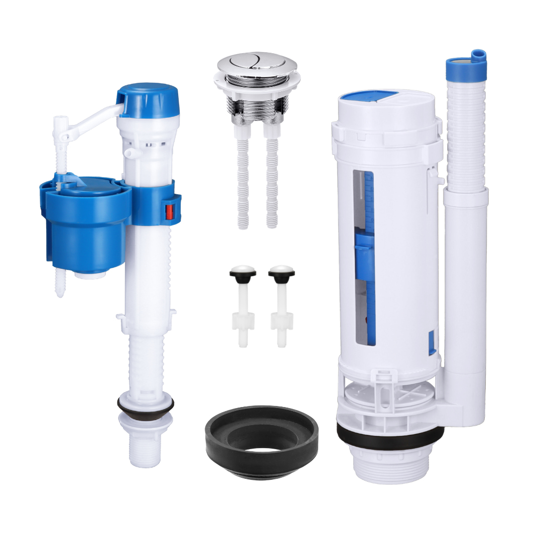 Kit de réparation pour réservoir de toilette, ensemble de soupapes à double chasse d'eau de 2 pouces | Fournisseur universel de pièces pour réservoirs de toilette