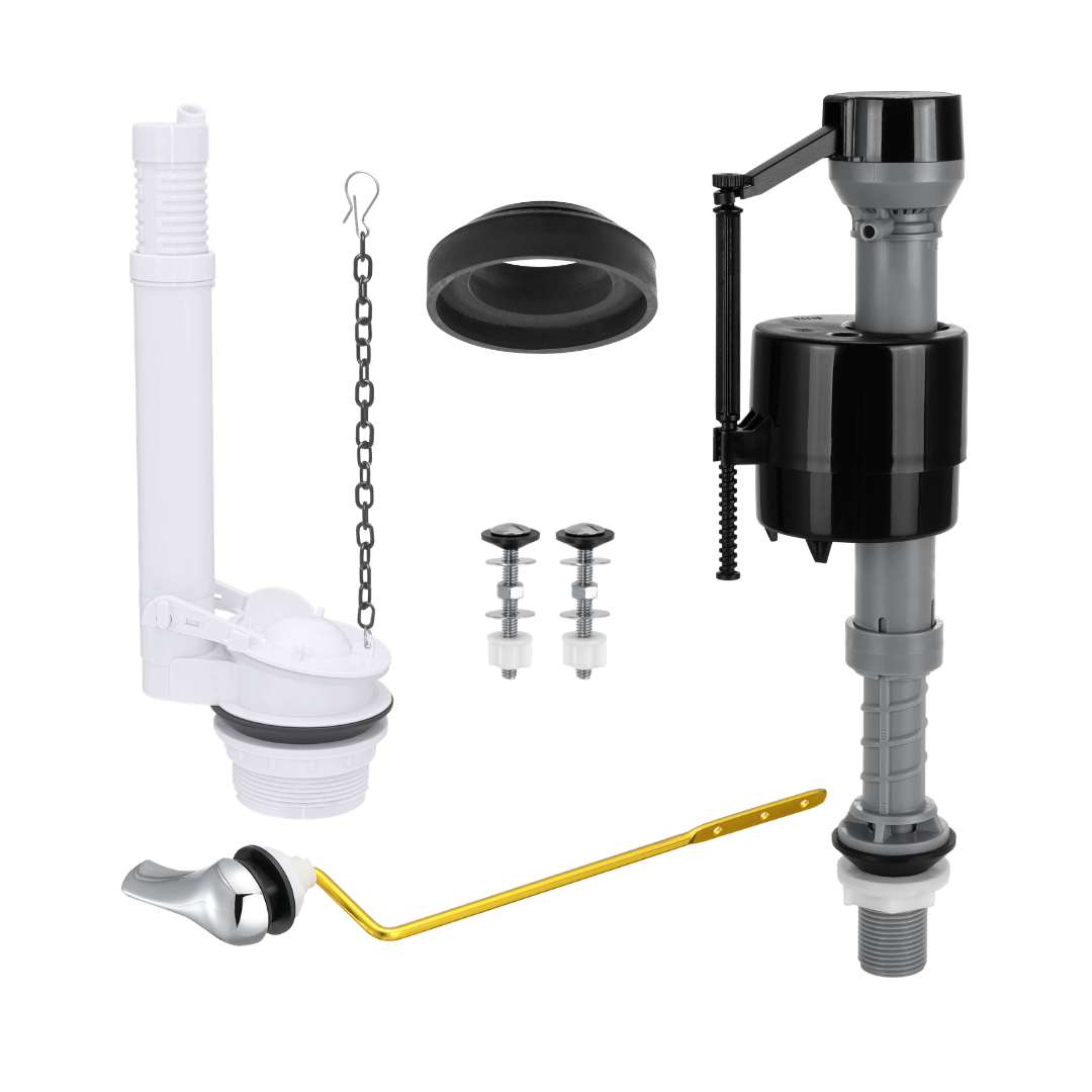 Kit complet de réparation de réservoir de toilette pour toilettes deux pièces nord-américaines | Présentation du produit